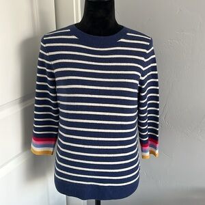 Talbots Cashmere Striped Sweater, M Petite